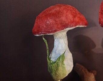 weihnachtsspielzeug x-mas spielzeug präsentieren geschenk pilz vintage spuncottontoys fungi decor