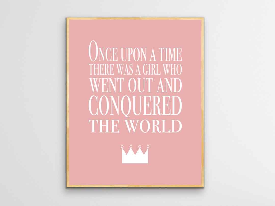 Printable Girl Quote Wall Art, Instant Download Etsy