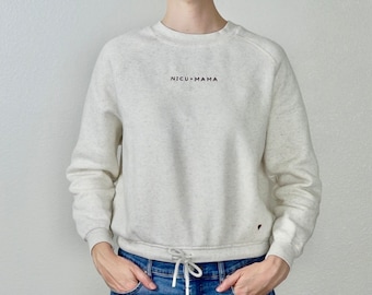 NICU Mama Embroidered Sweatshirt, Modern, Minimalistic, Preemie Mom, cozy sweatshirt, momma sweatshirt
