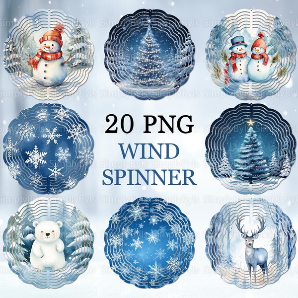 Winter Wind Spinner PNG, Weihnachten Wind Spinner Sublimation Design, Weihnachten r Wind Spinner Sublimation Vorlage, Wind Spinner Bundle