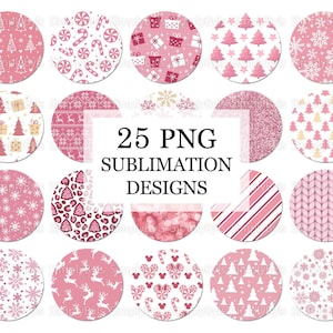 Pink Christmas Car Coaster png, Winter Car Coasters, Car Coaster Sublimation Designs, Retro Christmas Coaster png, Snow Car Coaster Bundle