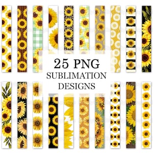 Paquete de pulsera de llavero de girasol, diseño de sublimación png de llavero, gráficos de llavero de girasoles, diseño de sublimación de pulsera de llavero