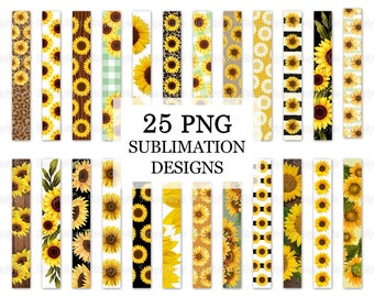 Sunflower Key Fob Wristlet Bundle, Key Fob png Sublimation Design, Sunflowers Key Fob Graphics, Keychain Wristlet Sublimation Design