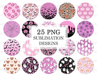Sottobicchieri per auto di Halloween png, Sottobicchieri per auto spettrali, Disegni di sublimazione di sottobicchieri per auto, Sottobicchieri rosa di Halloween png, sottobicchieri per auto png Bundle