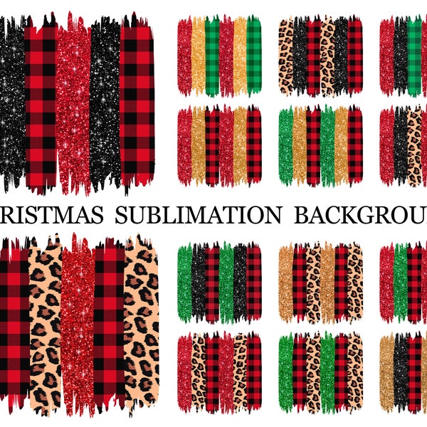 Christmas Brush Strokes Bundle PNG, Christmas Sublimation Brushstroke PNG, Brushstrokes Christmas Sublimation PNG, Brushstrokes Bundle