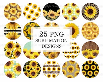 Sonnenblumen Untersetzer png, AutoUntersetzer Designs, Sonnenblumen Autountersetzer png, Autountersetzer Sublimation, Digitaler Download