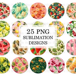 Summer Fruits Car Coaster png, Car Coaster Designs, Fruit Car Coasters png, Car Coasters Sublimation, Summer Sublimation Keychain Designs