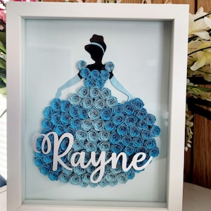 Cinderella Gift Cinderella Royal Gown Shadow Box Cinderella Gift Box Cinderella Birthday Gift Cinderella Décor Disney Gift Disney Art