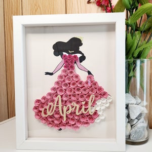 Aurora Gift Shadow Box Sleeping Beauty Inspired Birthday Gift Aurora Décor Disney Gift Disney Art