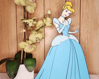 Princess Cardstock Cutout, Disney Party Centerpiece (18")