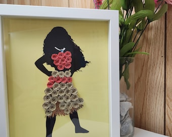Moana Gift Moana Shadow Box Moana Gift Box Disney Birthday Gift Moana Décor Disney Gift Disney Art Tropical Décor Moana Personalized gift