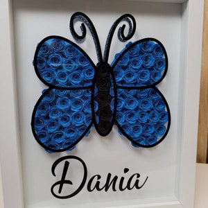 Butterfly Wall Décor Butterfly Frame Butterfly Shadow Box Birthday Gift Butterfly Wall Décor Butterfly Nursery Wall Art Flower Butterfly