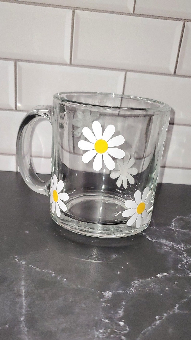 Daisy Coffee Cup Cute Flower Mug Floral Mug Cute Coffee Etsy