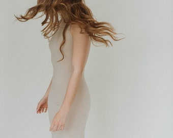 Nude Neutral Dress | Etsy