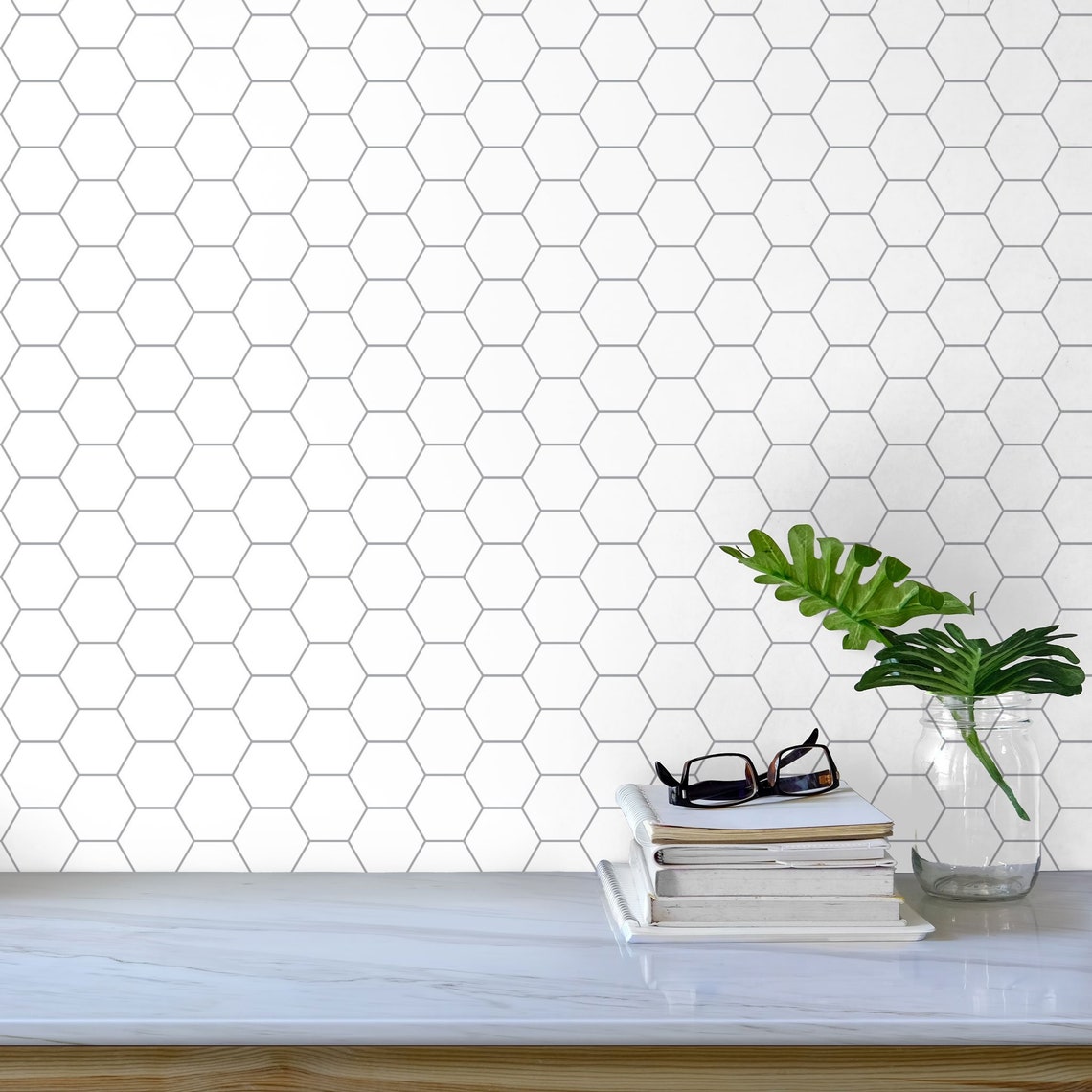 Honeycomb Peel & Stick Wallpaper Self-Adhesive 100% | Etsy