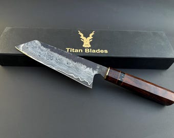 Santoku hecho a mano Regalo / Regalo