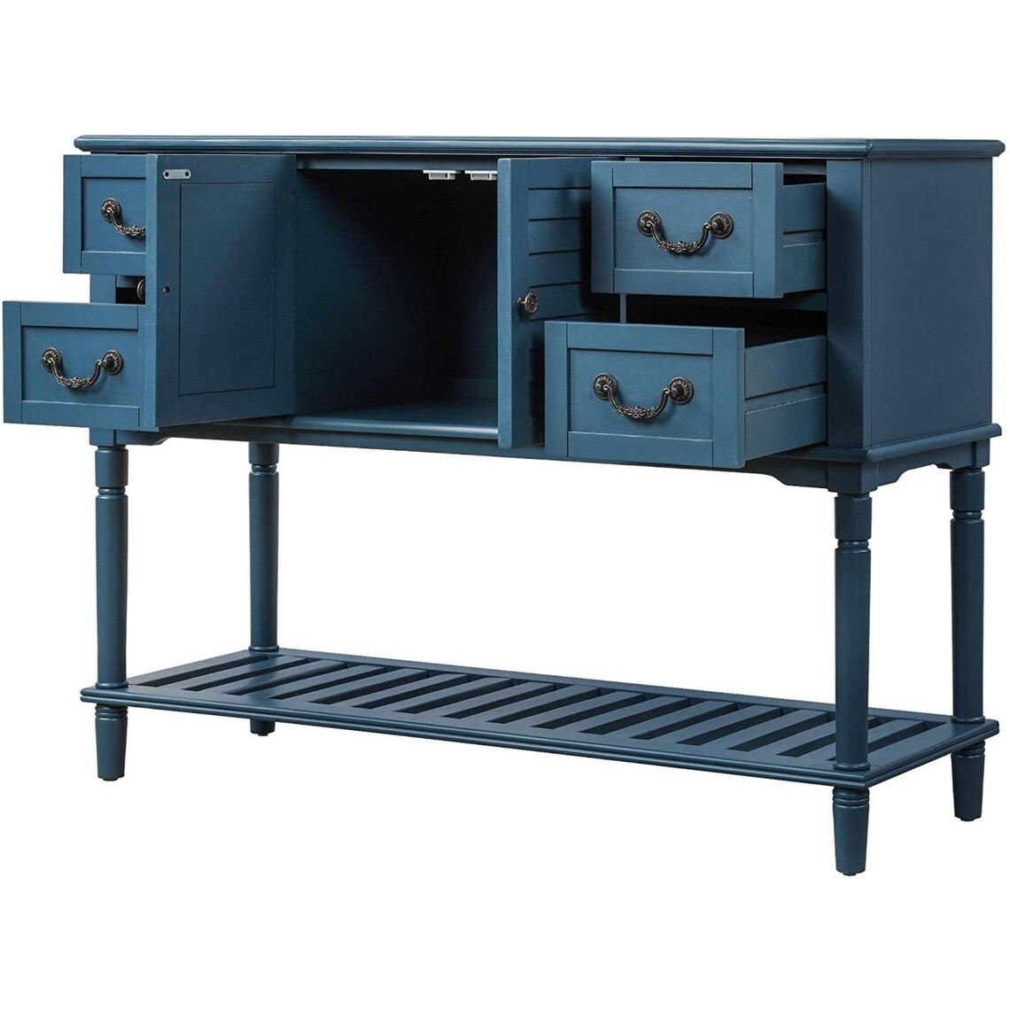 Navy Console Table for Entryway Sideboards Buffets Sofa Table Etsy