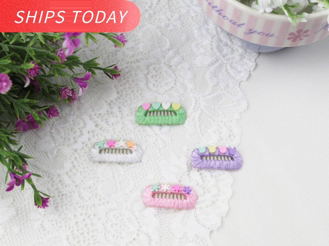 4 Pcs Handmade Hair Combs Cute Pet Hairpin Small Dog Hair Clips Pet