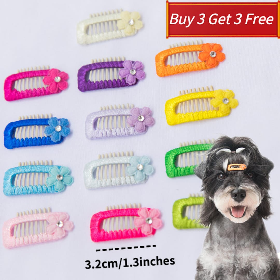 ON SALE 3.2cm Dog Hair Clips Pet Hair Barrettes Dog Cat Hair