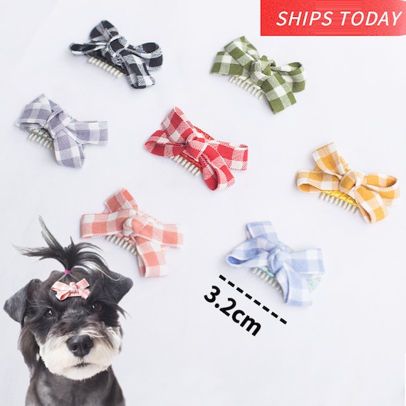 ON SALE 3.2cm Dog Bows Dog Hair Bow Puffy Hair Bow Maltese Dog