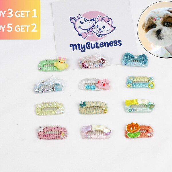 ON SALE* Pet Hair Clips Dog Faux Pearl Decoration Hairpins Cat Hair Accessory Headwear Hair clips for Puppy, Kitten and Dog