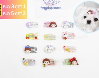 ON SALE* Pet Hair Clips Dog Faux Pearl Decoration Hairpins Cat Hair Accessory Headwear Hair clips for Puppy, Kitten and Dog