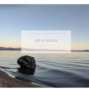 Lake Tahoe - Sunset at King&#39;s Beach, California - Digital Download only