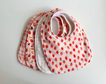 Bib Set - Strawberry Picnic