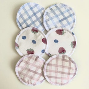 Reusable Nursing Pads Breast Pads 3 Pairs Berries