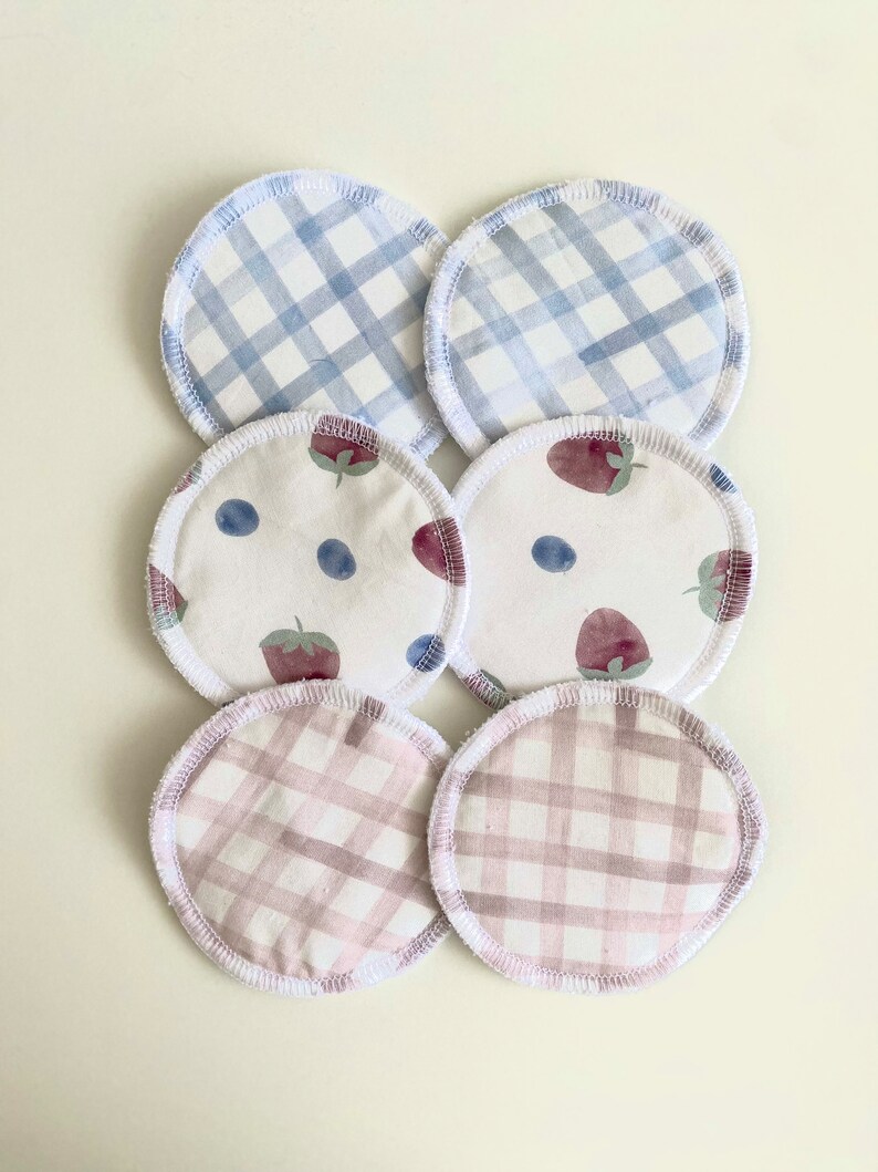 Reusable Nursing Pads Breast Pads 3 Pairs Berries