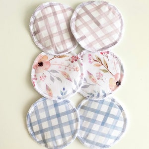 Reusable Nursing Pads Breast Pads 3 Pairs Pink Floral