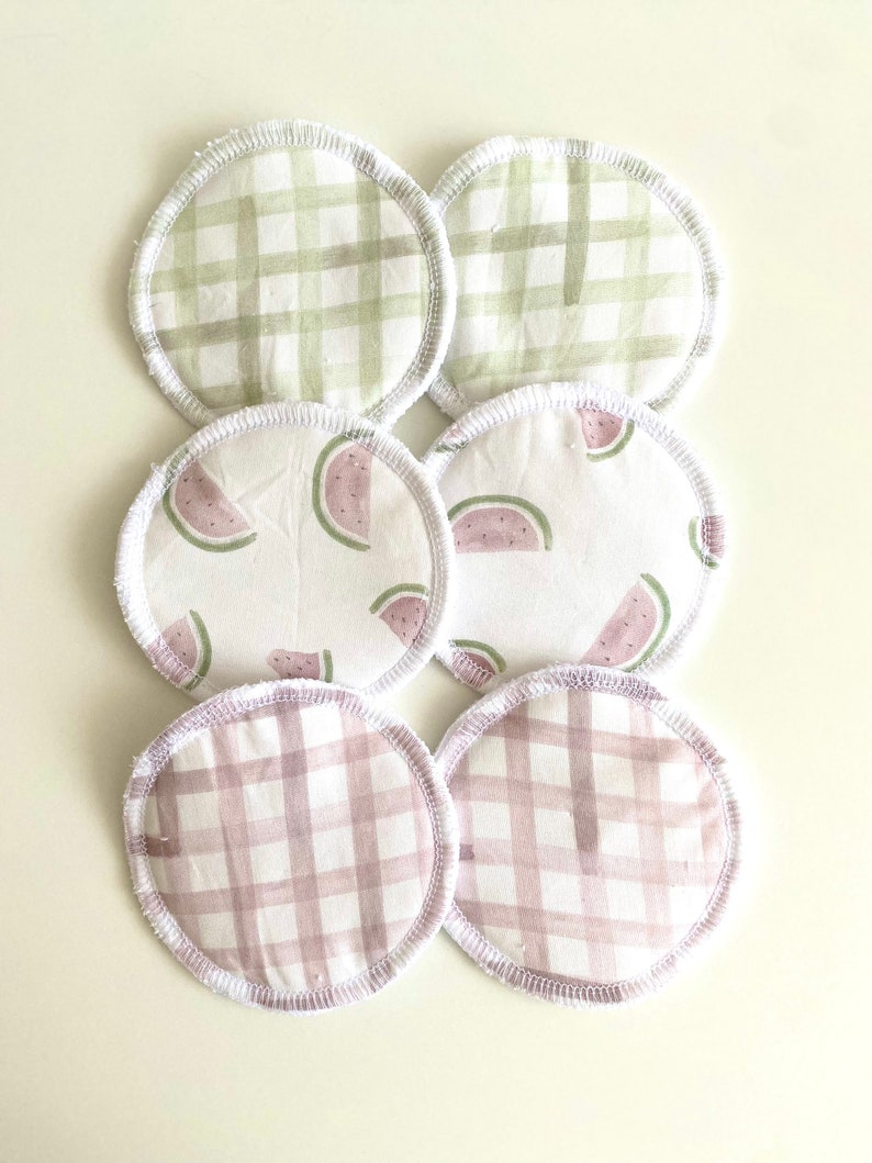 Reusable Nursing Pads Breast Pads 3 Pairs Watermelon