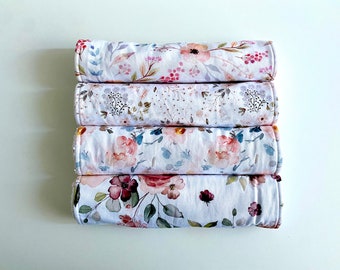 Burp Cloth Set - Pretty Posies | Baby Burp Cloths