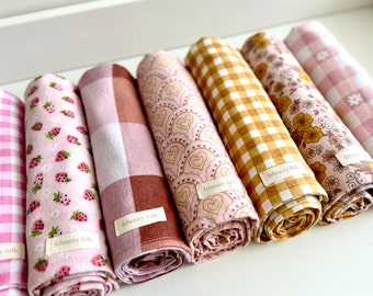 Baby Girl Swaddles | Individual Swaddles | Cotton Flannelette