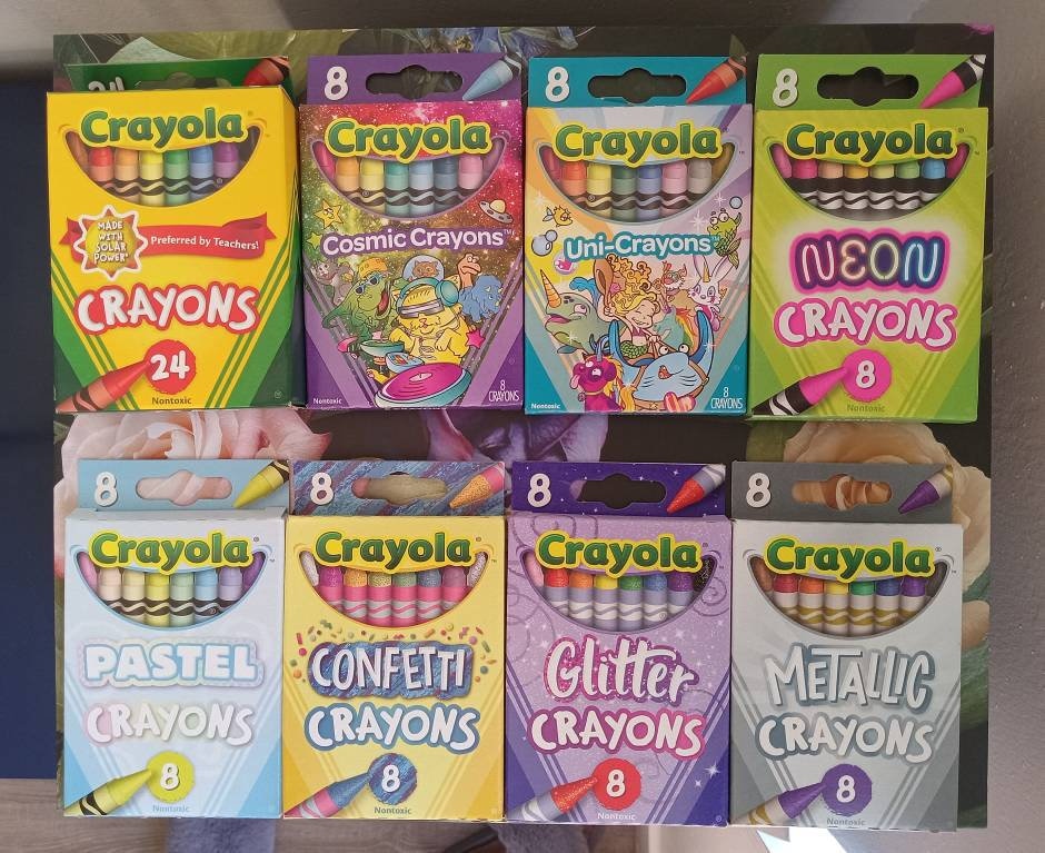152 Crayons, Crayola Ultimate Crayon Set, Regular, Neon and Glitter Adult  Coloring Books, Drawing, Bible Study, Planner Color Pens, Pencils 