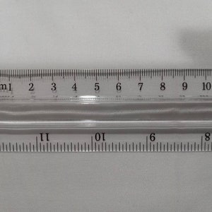 Crystal Clear Magnified Ruler. 12 inches/30 centimeters. New.