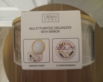 Multi-purpose organizer with mirror. By Urban Home. New.