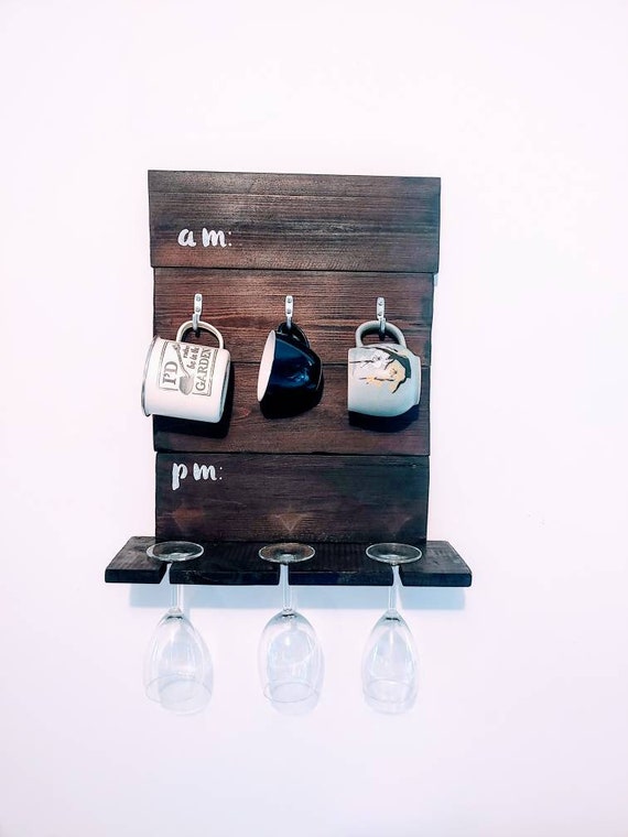 Coffee Cup and Wine Glass Display Etsy