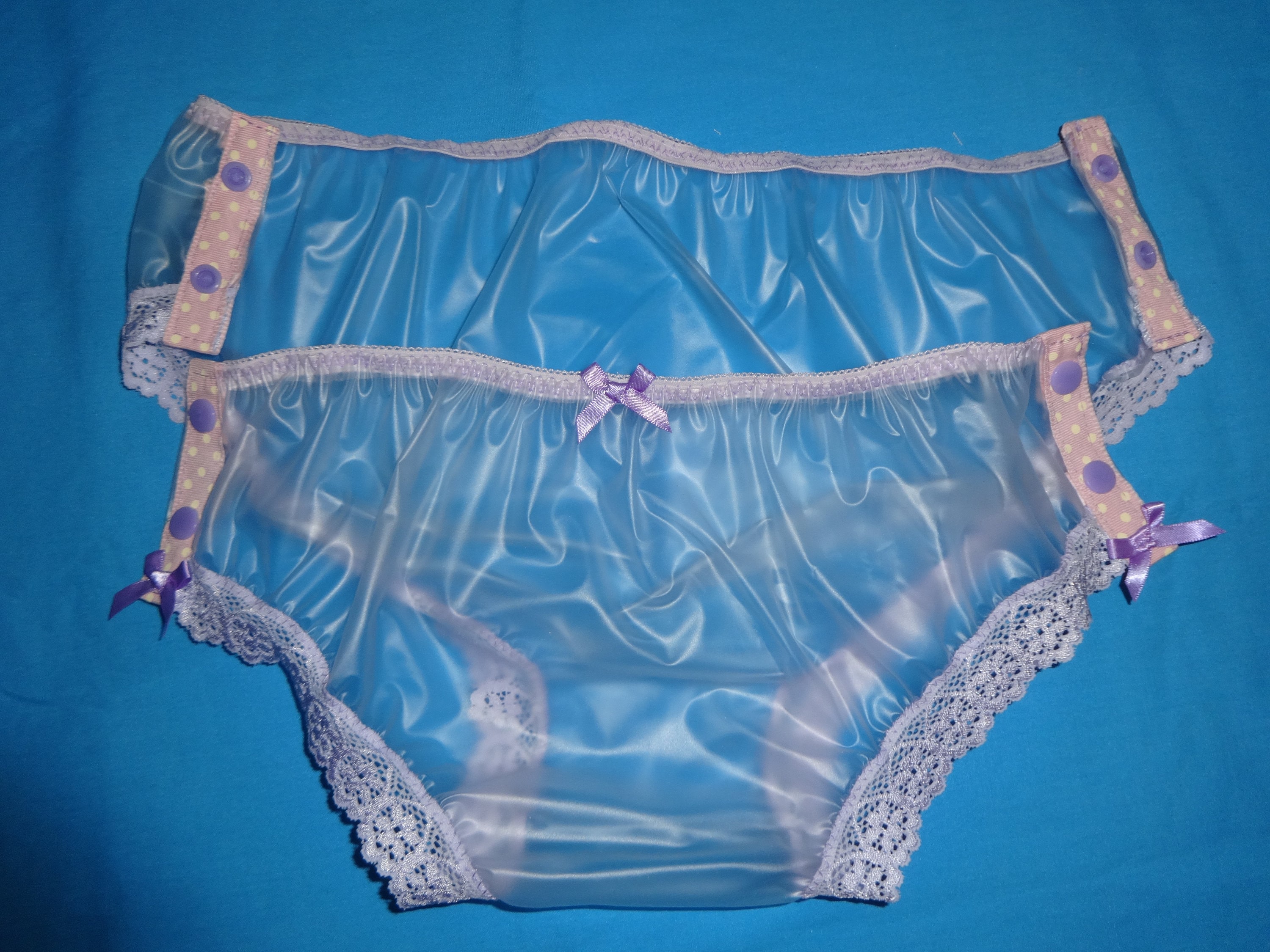 Sissy Lilac Clear Pvc Panties Knickers Waterproof Plastic Etsy