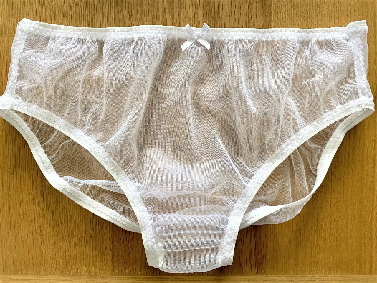 white nylon panty briefs