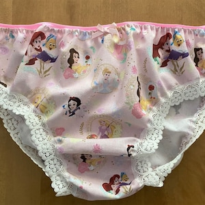 Handmade novelty panties knickers sissy princess pink cute lace cd tv