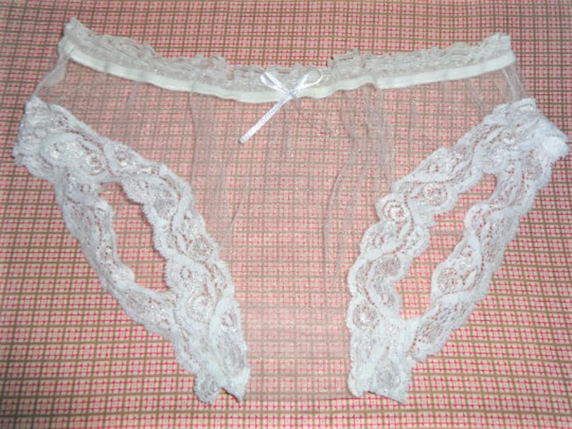 Handmade Panties sheer net see through knickers sissy cute | Etsy