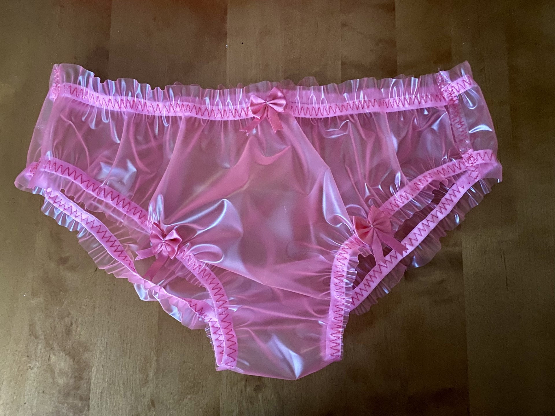 Plastic Panties Roleplay Knickers Vinyl Baggy Full Wide Crotch