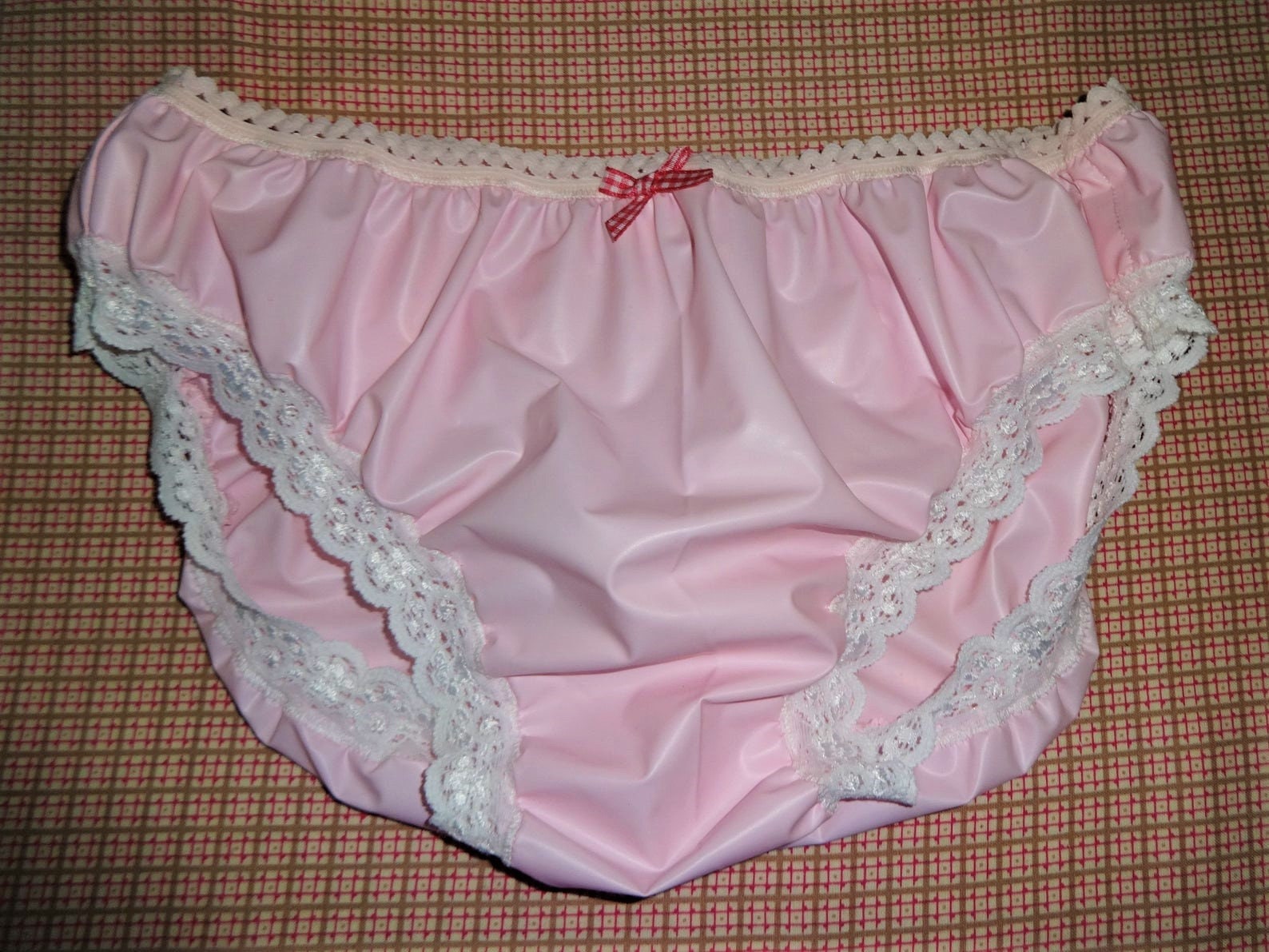 Sissy Adult Baby Pastel Pink Pvc Panties Knickers Waterproof Etsy