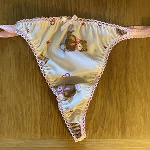 Handmade teddy bear thong panties knickers cute sissy sexy fetish male female adult baby tv cd