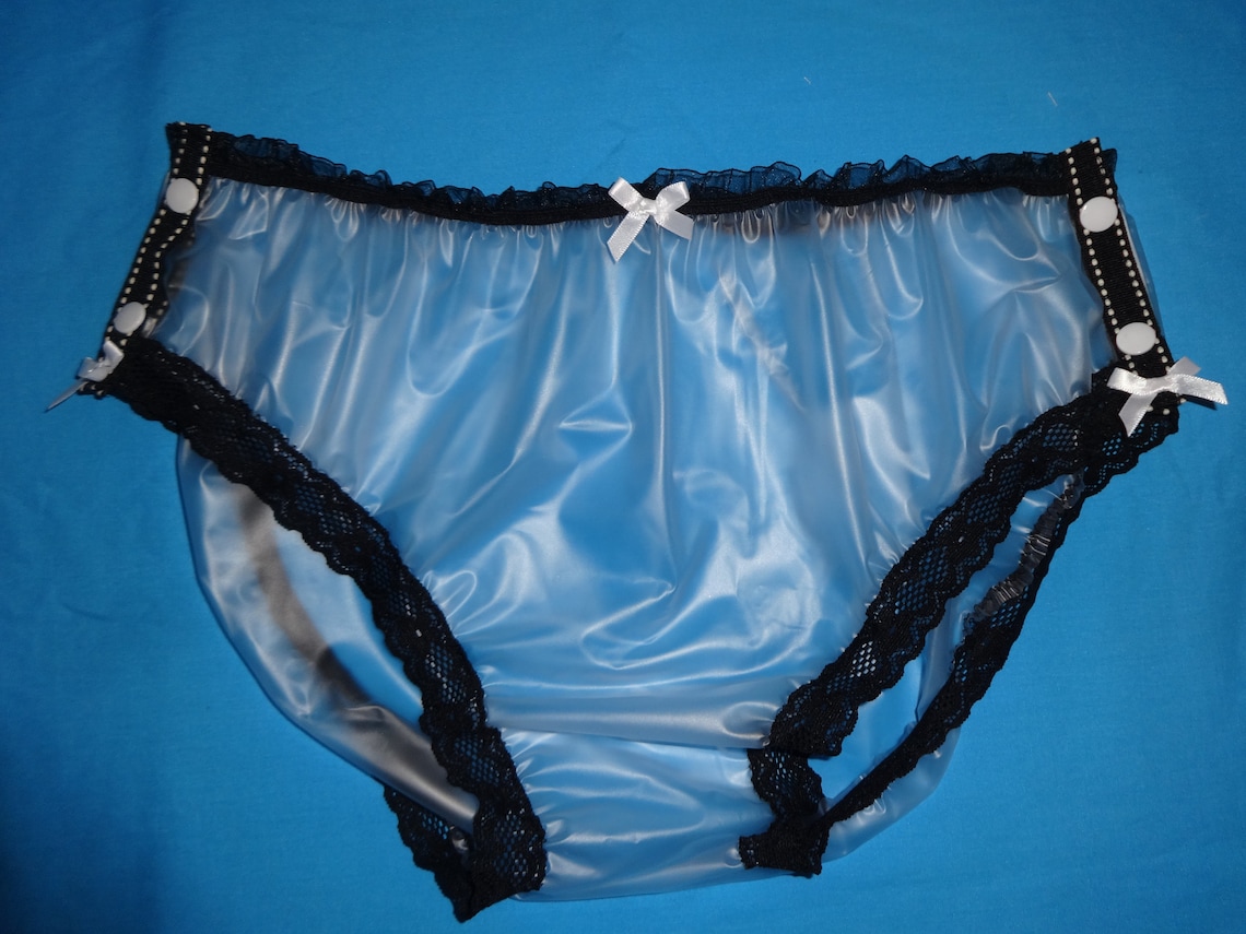 Sissy Black Clear Pvc Panties Knickers Waterproof Plastic Etsy