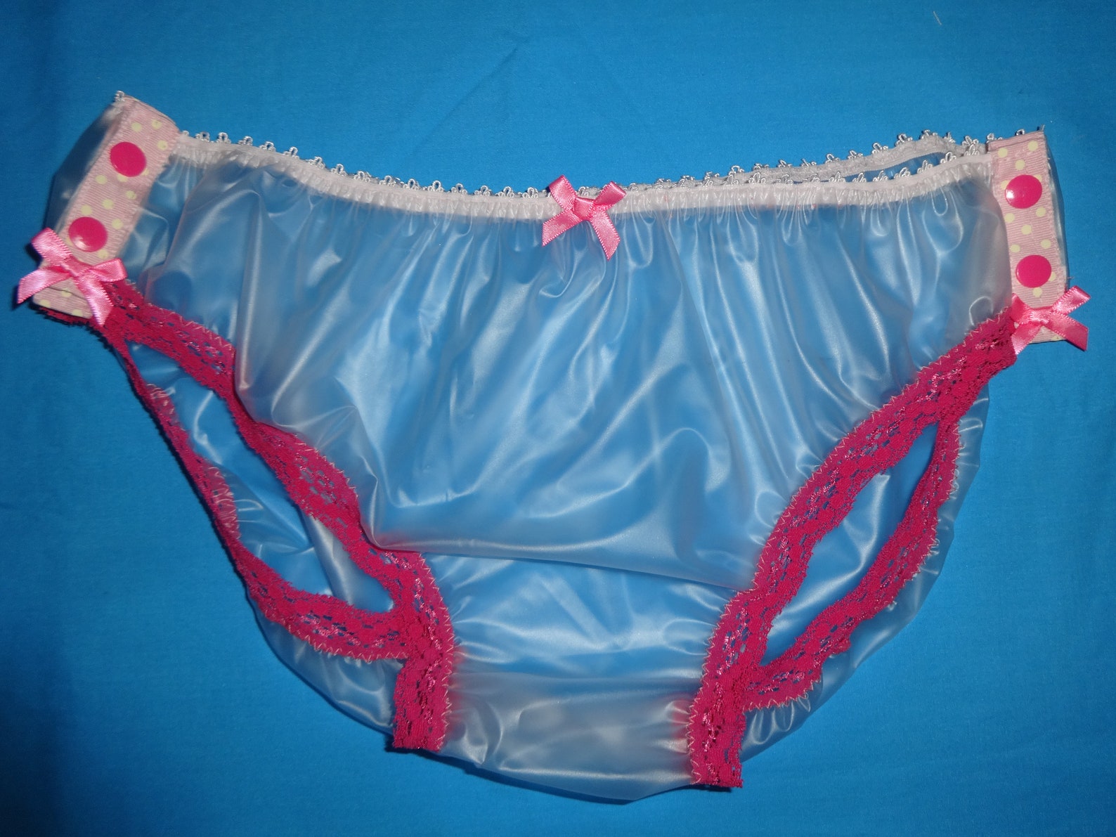 Sissy Pink Clear Pvc Panties Knickers Waterproof Plastic Snaps Etsy