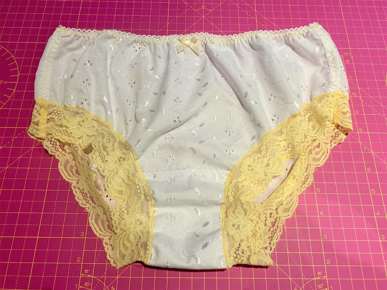 Handmade Panties White Broderie Anglaise Knickers Sissy Cute Etsy