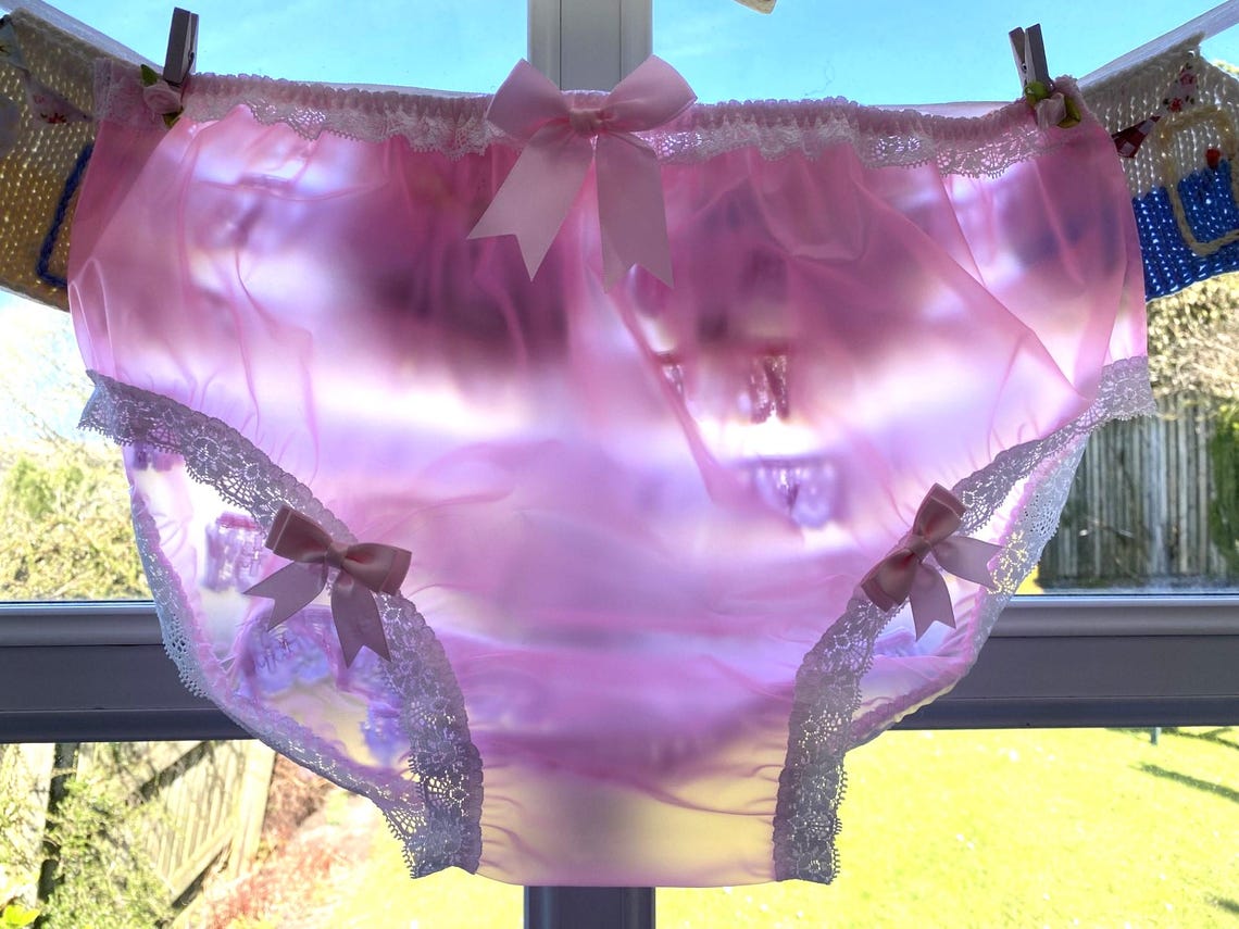 Pvc Ruffle Lace Pink PVC Ruffle Panties, Lace Bow Lingerie - Etsy