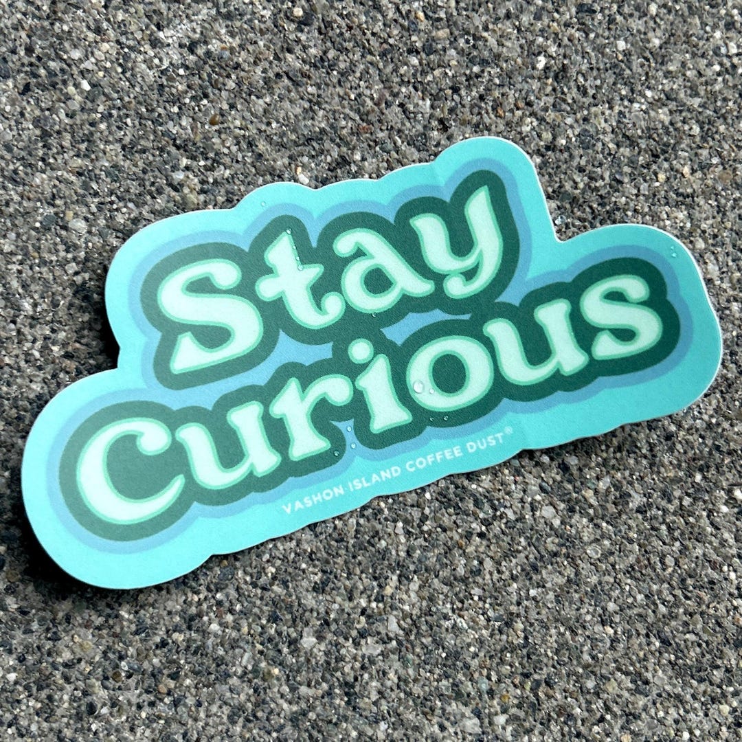 Curios Sticker Stay Curious Sticker - Etsy